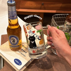 Lelyi Original tasse <span class=keywords><strong>à</strong></span> bière transparente de grande capacité <span class=keywords><strong>verre</strong></span> mignon pour usage domestique pour boire de la bière jus de fruits café glacé - Product Image 4