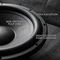 Subwoofer Automotriz Super Bass de 12 Pulgadas, MAX 2400W, Alta Potencia, Altavoz Woofer de Audio, Doble Bobina de 2/4 Ohmios, Producción Profesional OEM