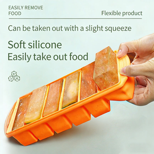 Bac à glaçons en silicone en gros avec couvercle et compartiment, facile à démouler, approuvé, sans BPA, sans danger pour les aliments, pour congélateur - Product Image 5