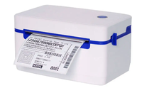 Imprimante d'étiquettes thermiques WiFi USB 4 pouces 110 mm, imprimante de bordereaux d'expédition 4x6 pour la logistique