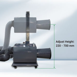 모바일 흄 추출 트롤리 휴대용 가스 추출기 전환 가능한 연기 - Product Image 5