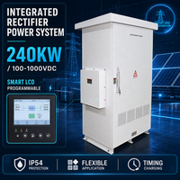 Convertisseur AC/DC industriel 240KW, redresseur d'alimentation, entrée 260-530VAC, chargeur de batterie 100-1000VDC, 800A, RS485, efficacité 0.95