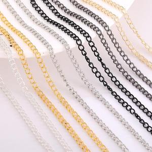 Collier Chaîne Miami <span class=keywords><strong>en</strong></span> Acier Inoxydable 3mm Plaqué <span class=keywords><strong>Or</strong></span> 18 carats pour Hommes, Style Hip-Hop, Maillons Cubains - Product Image 1