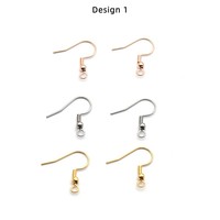Crochet de boucle d'oreille en acier inoxydable pour femme, créoles en plaqué or 18K, accessoires de bijoux