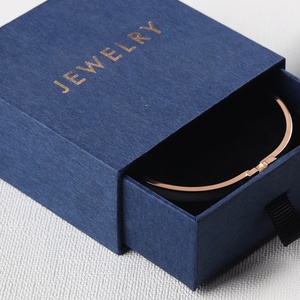 Custom Ring <b>Earring</b> Necklace Jewelry <b>Box</b> Packaging Storage <b>Box</b> PU Jewelry <b>Box</b> With Logo - Product Image 3