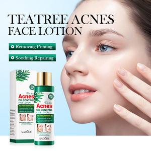 SADOER Tea Tree <span class=keywords><strong>Anti</strong></span>-Pimple and Oil-Control Facial Cleanser Cream and Gel Set Whitening and Skin Rejuvenation - Product Image 3