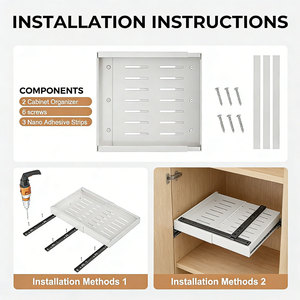 ตัวจัดระเบียบตู้แบบดึงออกได้สำหรับ Shopify Dropshipping  ลิ้นชักแบบขยายได้สำหรับตู้ - Product Image 6