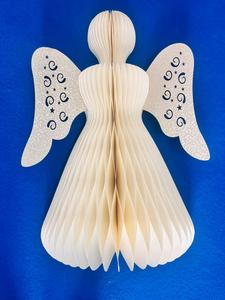 Adornos Navideños de Papel Hechos a Mano, Forma de Muñeco de Dibujos Animados, Decoraciones Colgantes Blancas, Amarillas y Rojas - Product Image 6