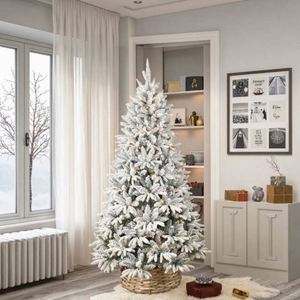 Nuevo Diseño, Árbol de Navidad de Palma Artificial Preiluminado de Alta Calidad de 7 Pies con Base y 500 Luces LED para Uso en Interiores - Product Image 5
