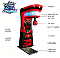 Machine d'arcade Boxer à monnayeur, testeur de force de frappe et de coup de pied, appareil de jeu sportif pour lieux de divertissement et de loisirs