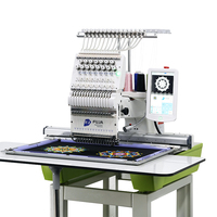 Nouvelle Machine à Broderie de Casquettes FUJA à Tête Unique et 15 Aiguilles, Haute Précision, Informatisée, à Roulement Motorisé, pour Usage Domestique - Grande Promotion