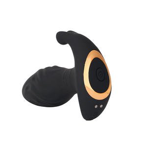 Kleine Stahl kanone einziehbares Hinterhof massage gerät für Männer Prostata Vibrator Mastur bator Anal Plug für Erwachsene - Product Image 1