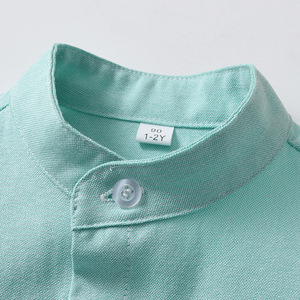 10色男婴绅士服装套装夏季套装学步白衬衫带领结衬衫 - Product Image 4