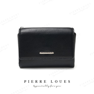 Cartera plegable para mujer Pierre Loues, monedero de 5 pulgadas con cremallera y ranuras para tarjetas, color sólido, ecológica - Product Image 4