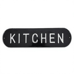 Signe général de vente chaude pour mur et porte montés en fonte d'aluminium signe personnalisé signes décoratifs de cuisine à des prix abordables - Product Image 1