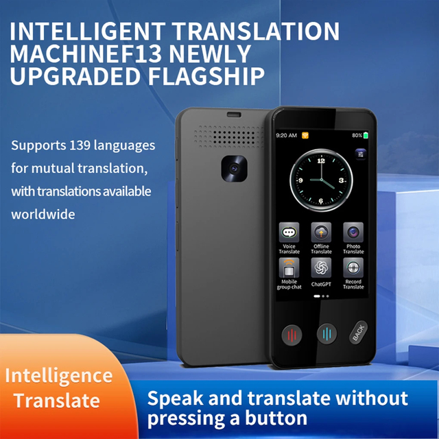Smart Translator Pen 142 Languages Offline Android Simultaneous Interpretation ABS Body 3.7 INCH AMOLED 1024x768 Photo Voice