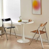 Chaise pliante de salle à manger et de bureau en acrylique transparent, design de luxe léger, mobilier multifonctionnel pour la maison, vente en gros