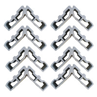 Connecteurs modernes en aluminium moulé sous pression pour cadres de portes/fenêtres et salles de bain - Quincaillerie à vis durable avec garantie de plus de 5 ans