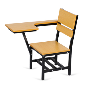 เก้าอี้นักเรียนไม้สำหรับฝึกหัดในห้องเรียน พร้อมโต๊ะเขียนหนังสือ - Product Image 4