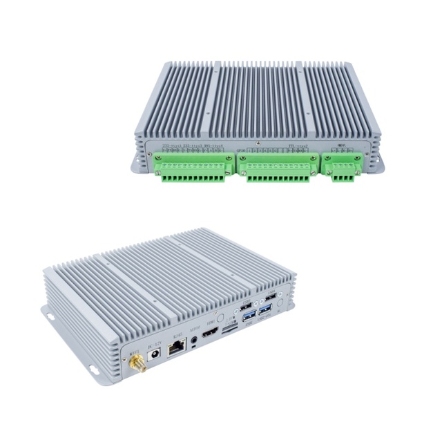 Industrial AIoT Gateway - Fanless Aluminum Mini PC with RK3568/RK3399 Android/Linux for Edge Computing and Factory Automation