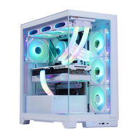 MEIJI Boitier PC Gaming, PC para Juegos con Configuración Completa, Caja de PC Gamer de Torre Completa, Gabinete para PC Gamer, Caja de PC MATX, Caja de Ordenador de Escritorio