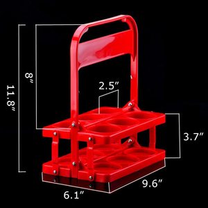 Porte-boisson en plastique pliable d'approvisionnement d'usine avec <span class=keywords><strong>panier</strong></span> de <span class=keywords><strong>bouteille</strong></span> de bière pliable personnalisé durable à 6 trous avec poignée - Product Image 5