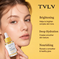 Sérum liquide anti-âge TVLV à la curcumine, à la nicotinamide et au beurre de karité pour améliorer la texture de la peau, soulager la sécheresse, éclaircir et hydrater