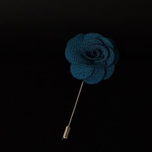 Renkli 4cm gül çiçek broş kırmızı pembe kumaş kadın erkek ceket pimleri damat düğün parti kravat iğnesi basit takım elbise aksesuarı hediye - Product Image 6
