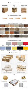 Consolle/Tavolo da Trucco in Rattan Effetto Rovere Scuro Giapponese <span class=keywords><strong>Pavia</strong></span> con Cassetti Regolabili, Mobile Contenitore Durevole ed Ecologico per la Casa - Product Image 6