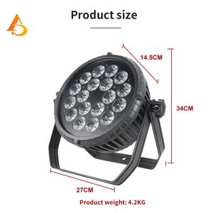 Luz LED Par RGBWA UV 6 en 1 de 18x18w, Resistente al Agua, para Exteriores, Iluminación de Discoteca, Luces de Escenario - Product Image 3