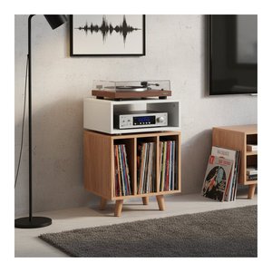Mobile HI FI STOCKHOLM 700 Blanc et Chêne NORSTO70AWTOK - Product Image 3