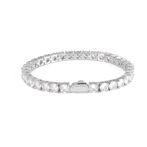 Statement Urban Streetwear Continuous Line GRA Moissanite Tennis Bracelets S925 Silver 18K Gold Plated Iced Out Wrist Ice <b>Men</b> - Product Image 1