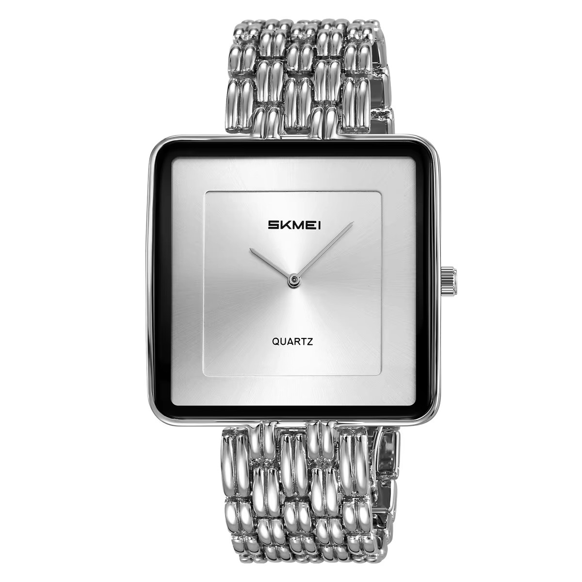 5 Men Style 2371 --- white dial silver strap