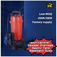 Pompe submersible pour eaux usées en fonte Kaislen WQD550 0,75 CV, sortie 2 pouces, 200 L/min, hauteur de refoulement 10 m avec interrupteur à flotteur pour drainage
