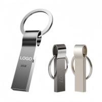 Clés USB 2.0 personnalisées avec porte-clés, prix direct usine, clé USB 4 Go, clé USB en métal, clé USB amusante, clé USB 32 Go