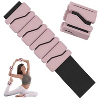 Pulsera de Silicona Ajustable con Peso Rectangular para Muñeca y Tobillo, Contrapeso Deportivo para Correr, 2 lb, Par, Unisex, Personalizable