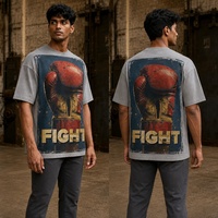 T-shirt pour hommes de haute qualité en vente, 300 g/m², impression personnalisée, 100 % coton, t-shirt uni pour hommes