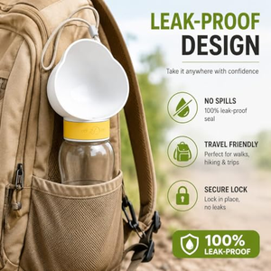 Botella de Agua y Comida Portátil para Mascotas, para Exteriores, Personalizable al por Mayor, Botella de Agua para Perros para Caminatas - Product Image 4