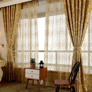 Ricchezza e splendido Hotel appartamento ufficio telecomando intelligente tenda Jacquard colore <span class=keywords><strong>oro</strong></span> - Product Image 2