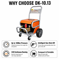 DIKE Mesin Cuci Tekanan Tinggi Air Dingin Listrik Laris Manis 6 HP untuk Cuci Mobil Baru & Tempat Cuci Mobil