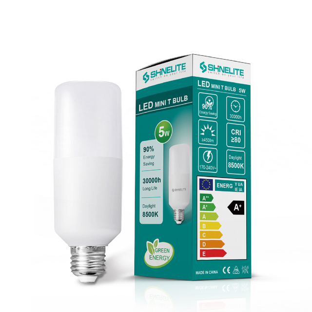 LED Bright Mini T Shape E27 B22 9W High Quality Led Mini T Bulb Raw Material LED Lighting