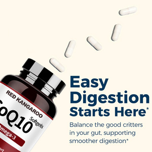 CoQ10 Ubiquinol Softgelsオメガ3サポート心臓脳健康抗酸化コエンザイムQ10ダイエットサプリメント工場 - Product Image 5