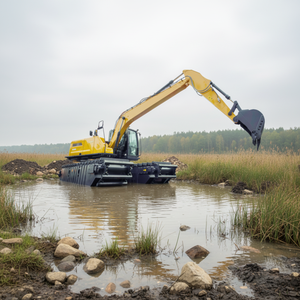 รถขุดสะเทินน้ำสะเทินบก XE115GS แรงกดติดพื้นต่ำพิเศษ สำหรับงานในพื้นที่โคลนและเปียกชื้น - Product Image 1