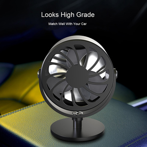 New Alloy Perfume Purifier Fan <strong>Car</strong> <strong>Diffuser</strong> Air Freshener Vent <strong>Clip</strong> Solid Parfums Auto Lasting Light Fragrance - Product Image 2