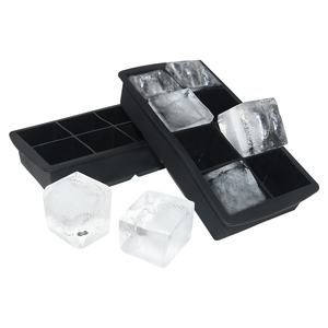 Machine à glace manuelle CH12 en silicone souple et écologique, capacité 400 ml, sans alimentation électrique, lavage à la main uniquement, blanc et marron - Product Image 1