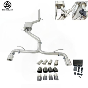 Système d'échappement CSZ populaire pour VW <span class=keywords><strong>Volkswagen</strong></span> <span class=keywords><strong>Golf</strong></span> <span class=keywords><strong>7</strong></span> GTI <span class=keywords><strong>7</strong></span>.5 GTI MK7 MK7.5 2.0 T, accessoires Valvetronic Catback avec télécommande - Product Image 1