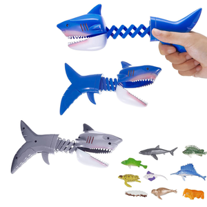 ของเล่นไดโนเสาร์ปลากะพงของเล่นกรงเล็บพลาสติกสำหรับจับฉลามหิว - Product Image 1