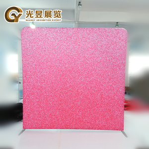 Durable &amp; Portable 8x8ft Aluminum <strong>Stand</strong> Custom Curved Tension Fabric Designs Pillow Case Cover Photo Booth Backdrop <strong>Display</strong> - Product Image 3