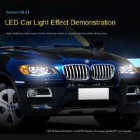 Phares avant à LED laser 12V pour X6 E71 (2008-2014) avec feux de jour et clignotants intégrés