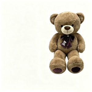 Customize <b>Cute</b> Bow Tie Teddy <b>Bear</b> Plush Toy, Soft Fluffy Stuffed <b>Bear</b> with Striped Bow, - Product Image 2